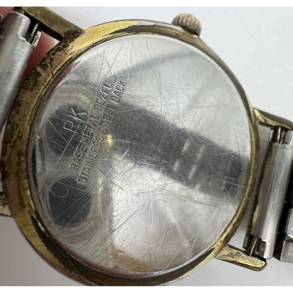 Vintage Elgin Sportsman 17 Jewel Manual Wind Watch Gold Tone Date for Parts